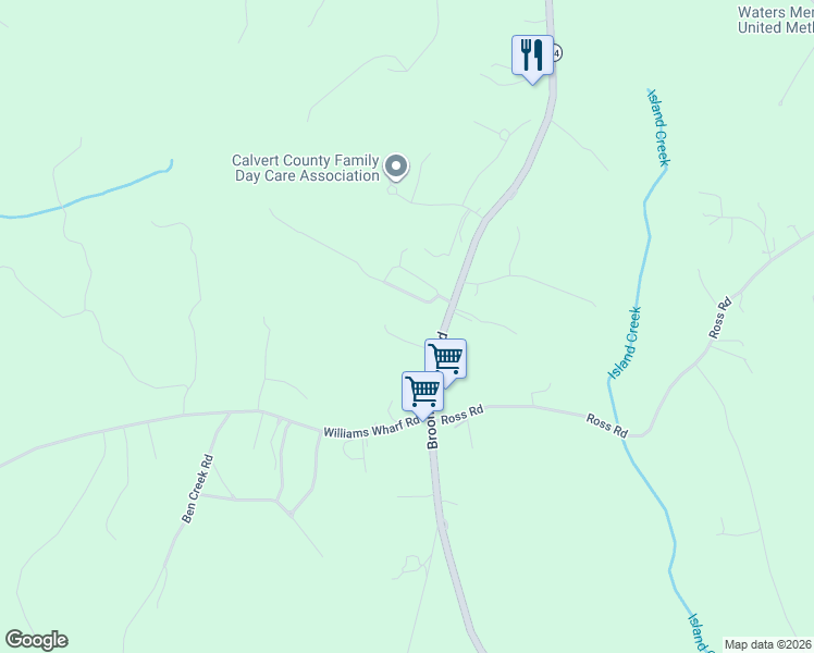 map of restaurants, bars, coffee shops, grocery stores, and more near 3505 Mia Lane in Port Republic