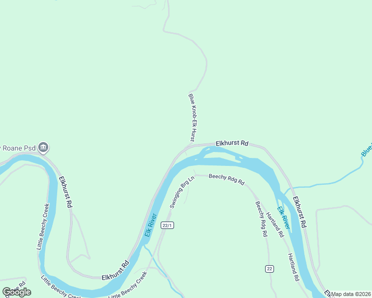 map of restaurants, bars, coffee shops, grocery stores, and more near Elkhurst Road in Procious