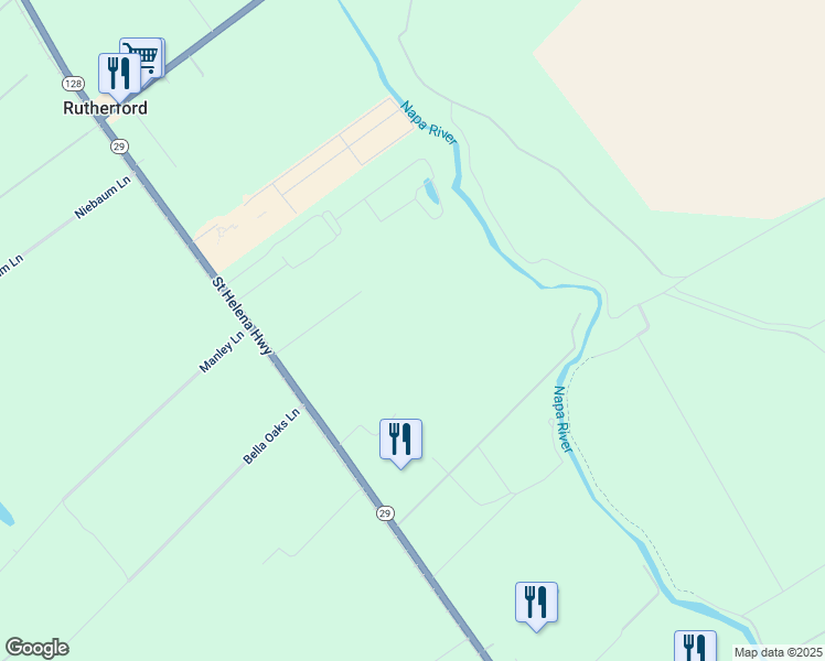 map of restaurants, bars, coffee shops, grocery stores, and more near 8278 Saint Helena Highway in Napa