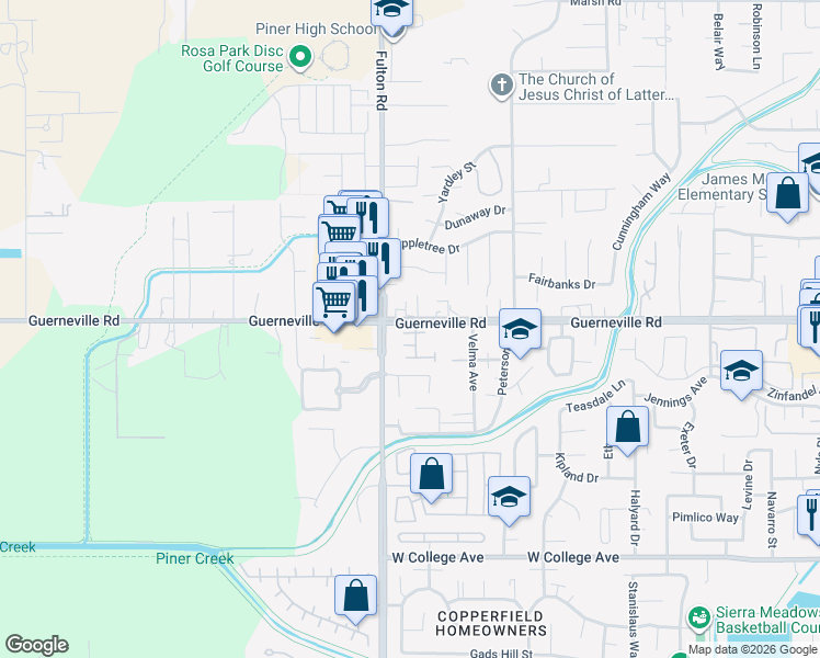 map of restaurants, bars, coffee shops, grocery stores, and more near in Santa Rosa