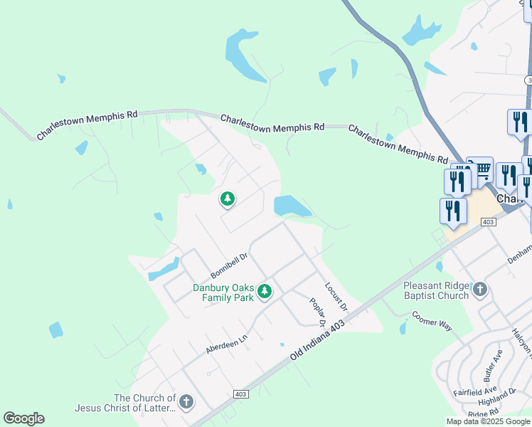 map of restaurants, bars, coffee shops, grocery stores, and more near 213 Saddleback Drive in Charlestown