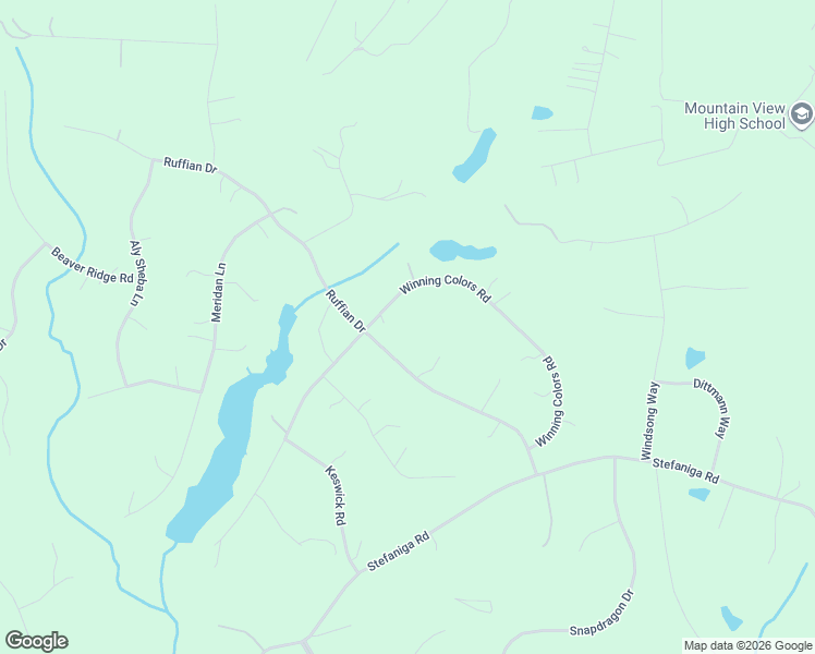 map of restaurants, bars, coffee shops, grocery stores, and more near 17 Winning Colors Road in Stafford