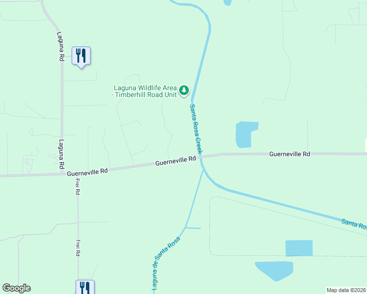 map of restaurants, bars, coffee shops, grocery stores, and more near 1450 Timberhill Road in Santa Rosa