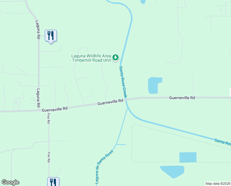 map of restaurants, bars, coffee shops, grocery stores, and more near 1450 Timberhill Road in Santa Rosa