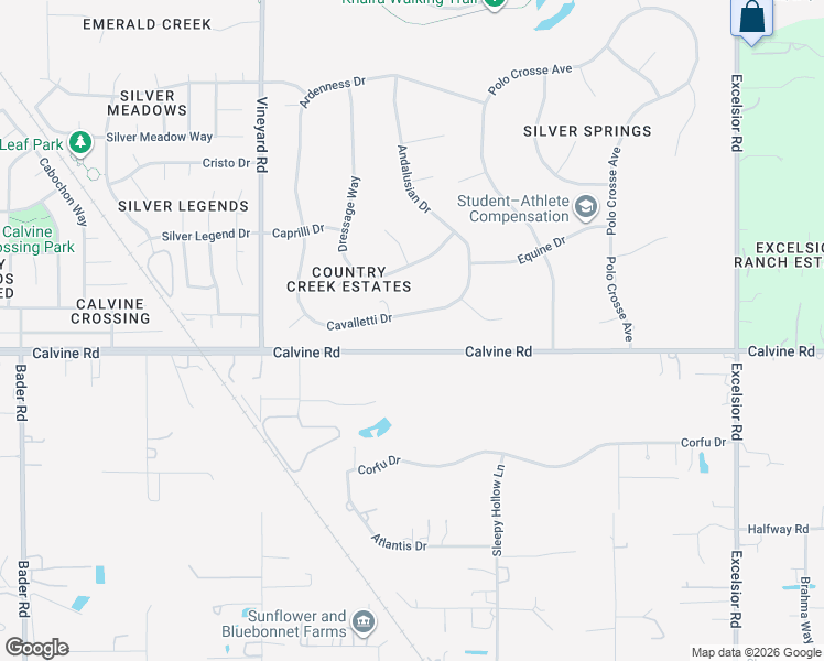 map of restaurants, bars, coffee shops, grocery stores, and more near 10260 Cavalletti Drive in Sacramento