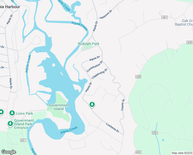 map of restaurants, bars, coffee shops, grocery stores, and more near 301 Clippership Cove in Stafford