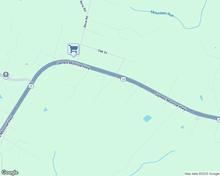 map of restaurants, bars, coffee shops, grocery stores, and more near 7204 James Monroe Highway in Culpeper