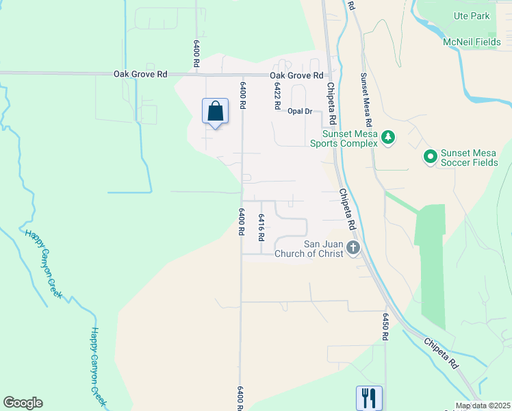 map of restaurants, bars, coffee shops, grocery stores, and more near 64101-64149 North Ramona Drive in Montrose