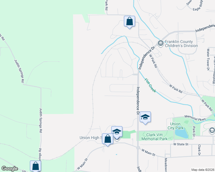 map of restaurants, bars, coffee shops, grocery stores, and more near 49 Hickory Circle in Union