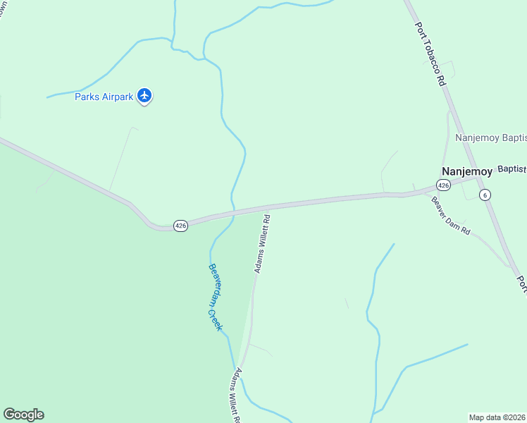 map of restaurants, bars, coffee shops, grocery stores, and more near 9405 Adams Willett Road in Nanjemoy
