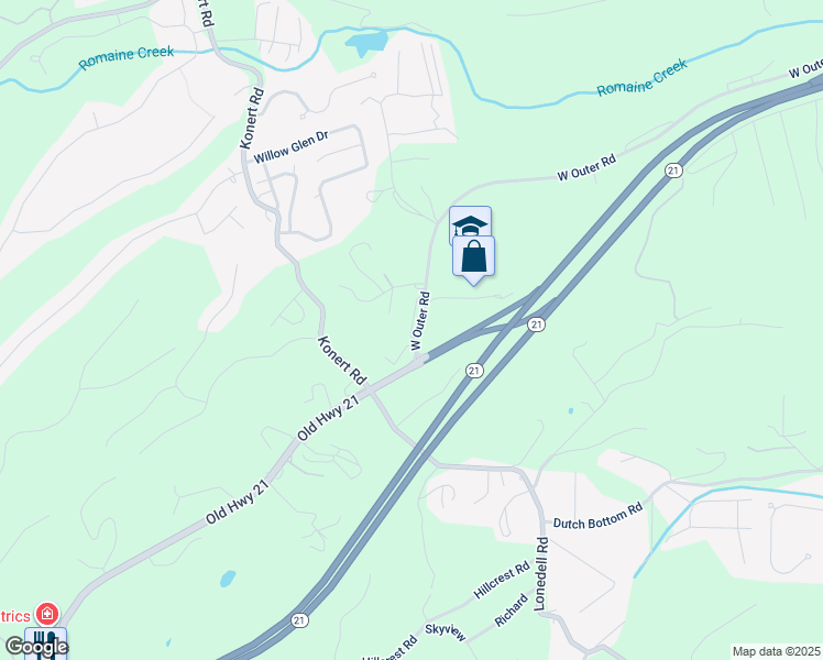 map of restaurants, bars, coffee shops, grocery stores, and more near 36 Woodglen Apartment in Arnold