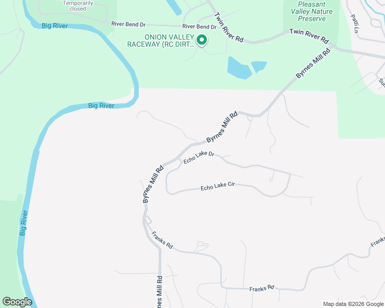 map of restaurants, bars, coffee shops, grocery stores, and more near 3287 Echo Lake Drive in Byrnes Mill