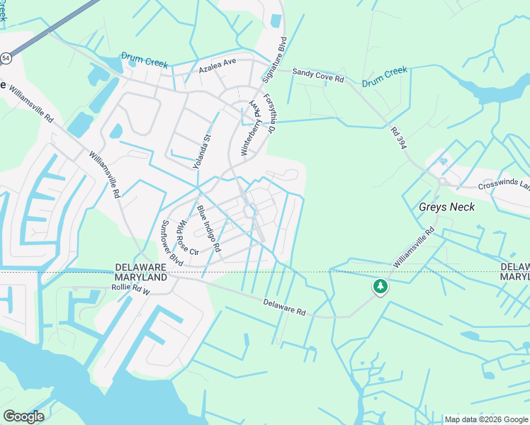 map of restaurants, bars, coffee shops, grocery stores, and more near 36620 Day Lily Parkway in Selbyville