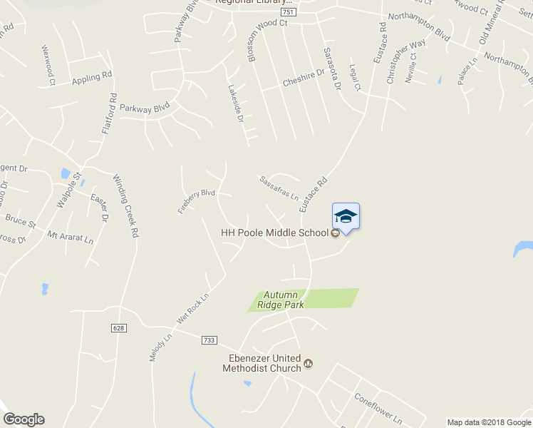 map of restaurants, bars, coffee shops, grocery stores, and more near 21 Wild Plum Court in Stafford