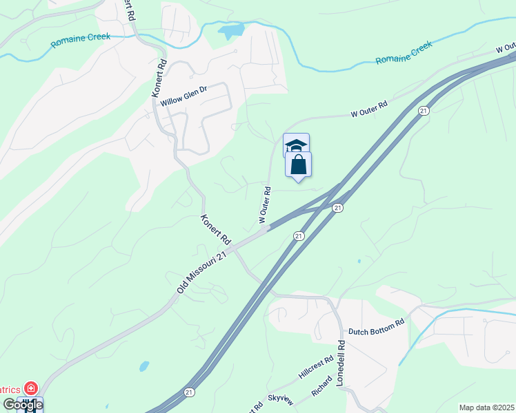 map of restaurants, bars, coffee shops, grocery stores, and more near 36 Woodglen Apartment in Arnold