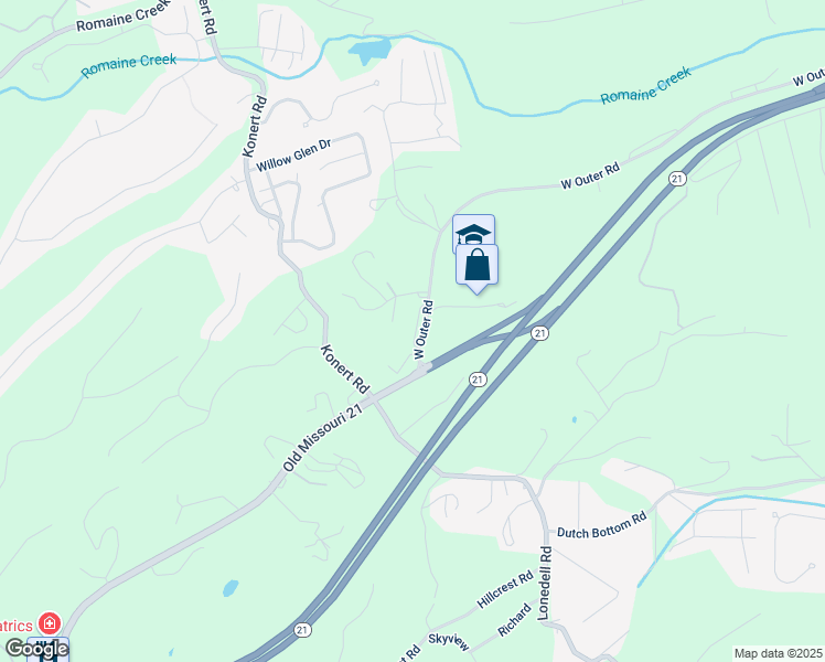 map of restaurants, bars, coffee shops, grocery stores, and more near 36 Woodglen Apartment in Arnold