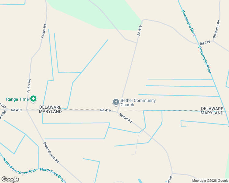 map of restaurants, bars, coffee shops, grocery stores, and more near 22443 Bethel Road in Millsboro