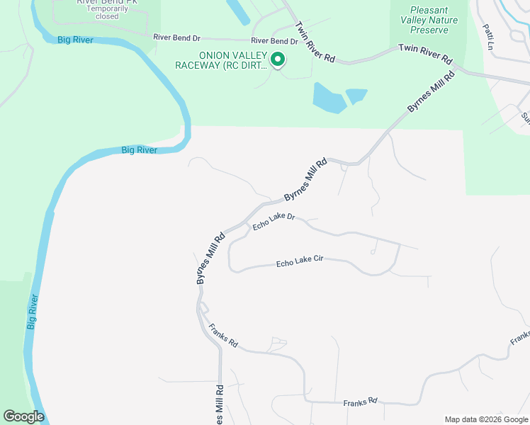 map of restaurants, bars, coffee shops, grocery stores, and more near 3287 Echo Lake Drive in Byrnes Mill