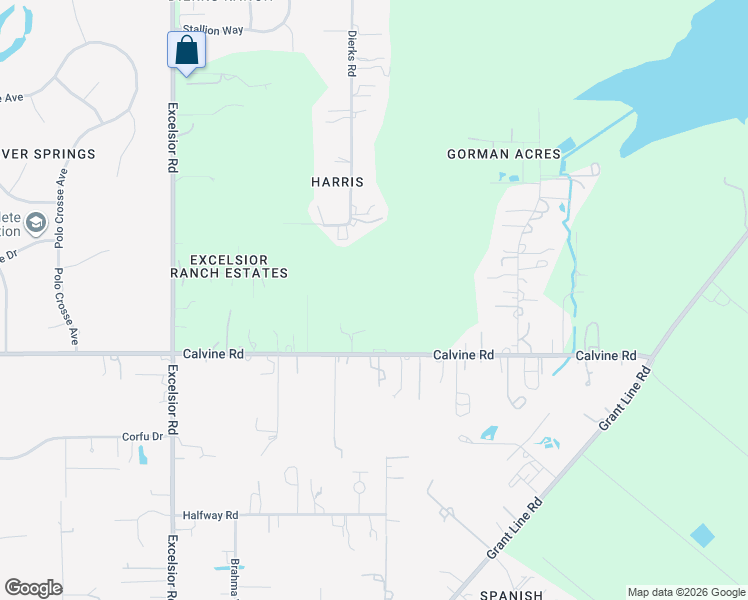 map of restaurants, bars, coffee shops, grocery stores, and more near 10695 Calvine Road in Sacramento