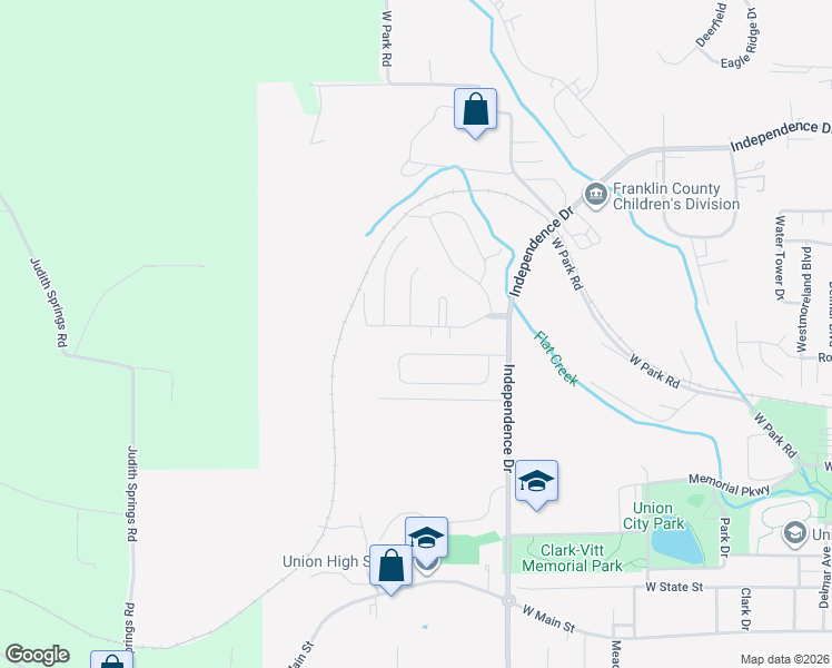 map of restaurants, bars, coffee shops, grocery stores, and more near 20 Woodland Oaks Drive in Union