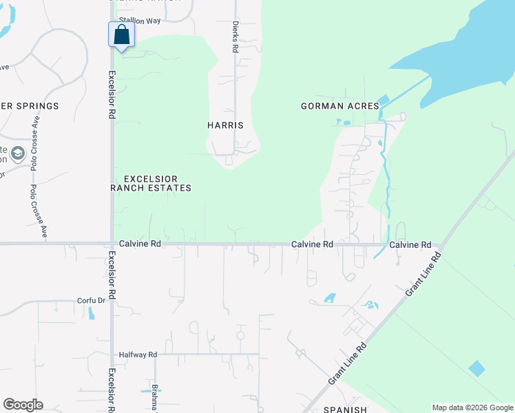 map of restaurants, bars, coffee shops, grocery stores, and more near 10695 Calvine Road in Sacramento