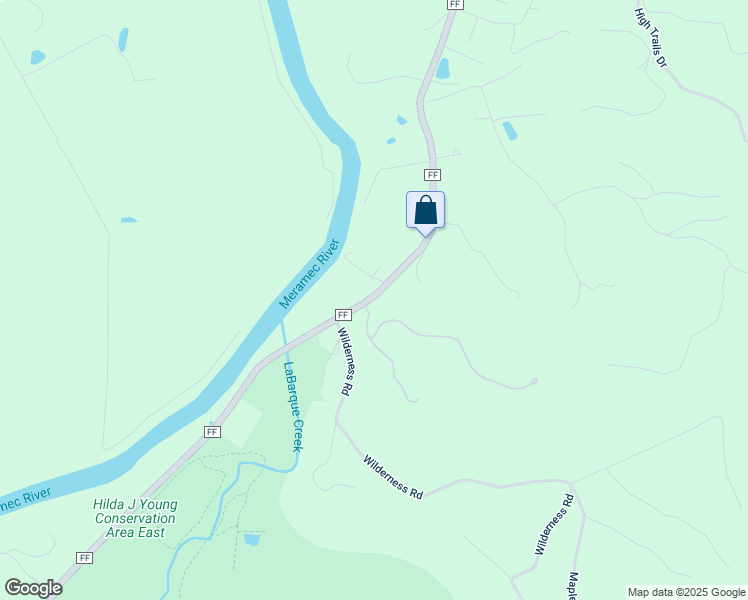 map of restaurants, bars, coffee shops, grocery stores, and more near 2940 State Highway FF in Eureka