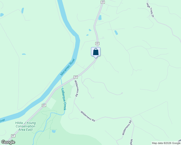 map of restaurants, bars, coffee shops, grocery stores, and more near 2940 State Highway FF in Eureka