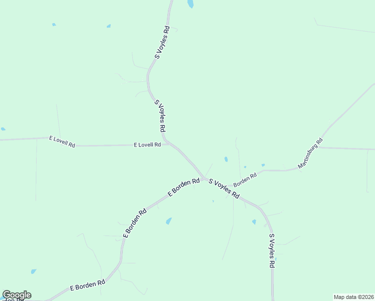 map of restaurants, bars, coffee shops, grocery stores, and more near 9701-9731 South Voyles Road in New Pekin