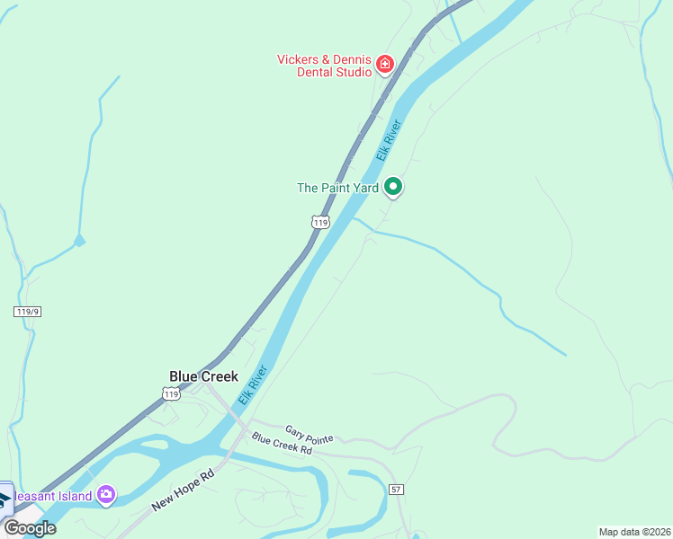 map of restaurants, bars, coffee shops, grocery stores, and more near 985 Walgrove Rd in Elkview