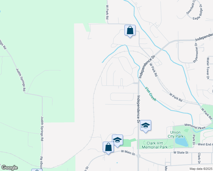 map of restaurants, bars, coffee shops, grocery stores, and more near 13 Woodland Oaks Drive in Union