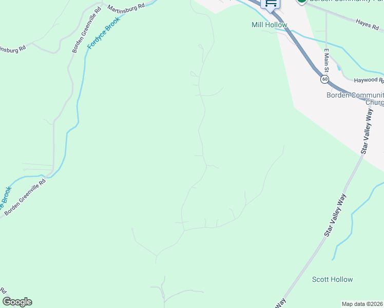 map of restaurants, bars, coffee shops, grocery stores, and more near 20915 Cabin Hill Road in Borden