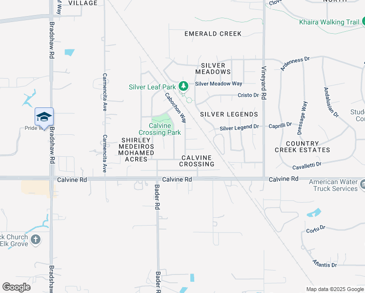 map of restaurants, bars, coffee shops, grocery stores, and more near 8344 Cabochon Way in Sacramento