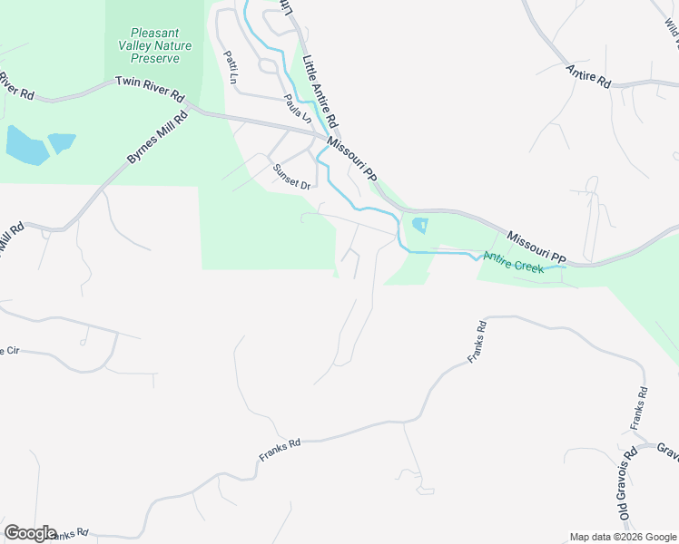 map of restaurants, bars, coffee shops, grocery stores, and more near 6440 Walnut Valley Drive in High Ridge