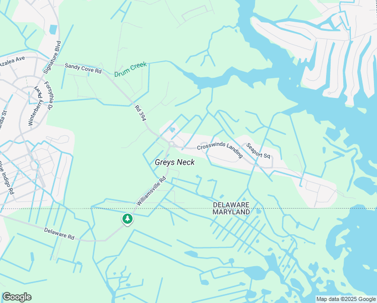 map of restaurants, bars, coffee shops, grocery stores, and more near 26064 Crosswinds Landing in Selbyville