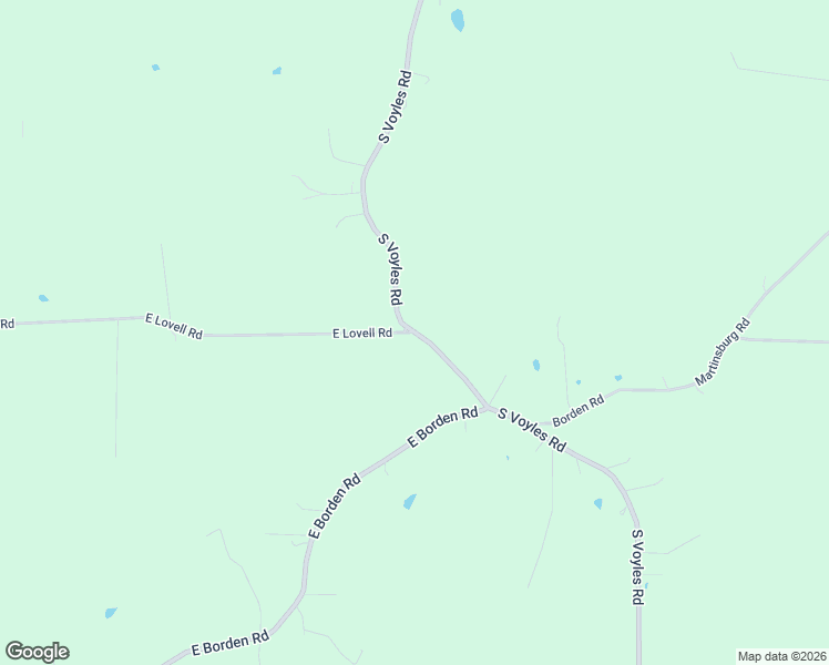 map of restaurants, bars, coffee shops, grocery stores, and more near 9701 South Voyles Road in New Pekin