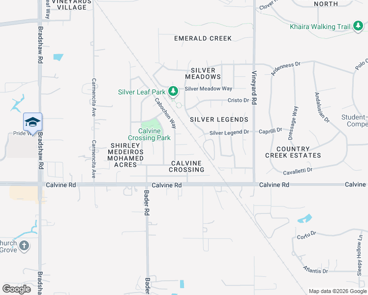 map of restaurants, bars, coffee shops, grocery stores, and more near 9978 Amulet Place in Sacramento