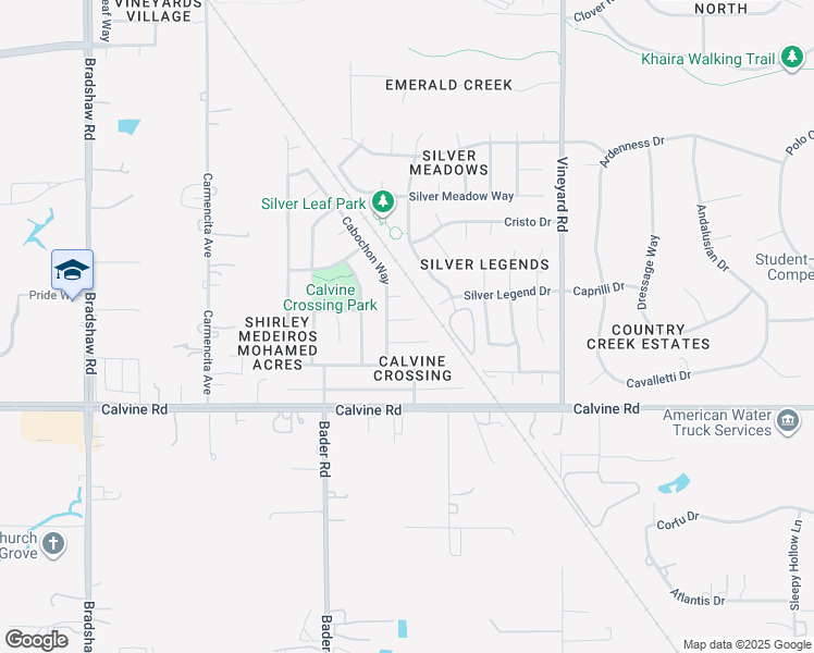 map of restaurants, bars, coffee shops, grocery stores, and more near 9966 Amulet Place in Sacramento