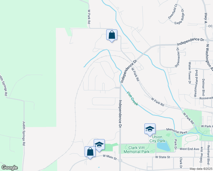 map of restaurants, bars, coffee shops, grocery stores, and more near 13 Woodland Oaks Drive in Union
