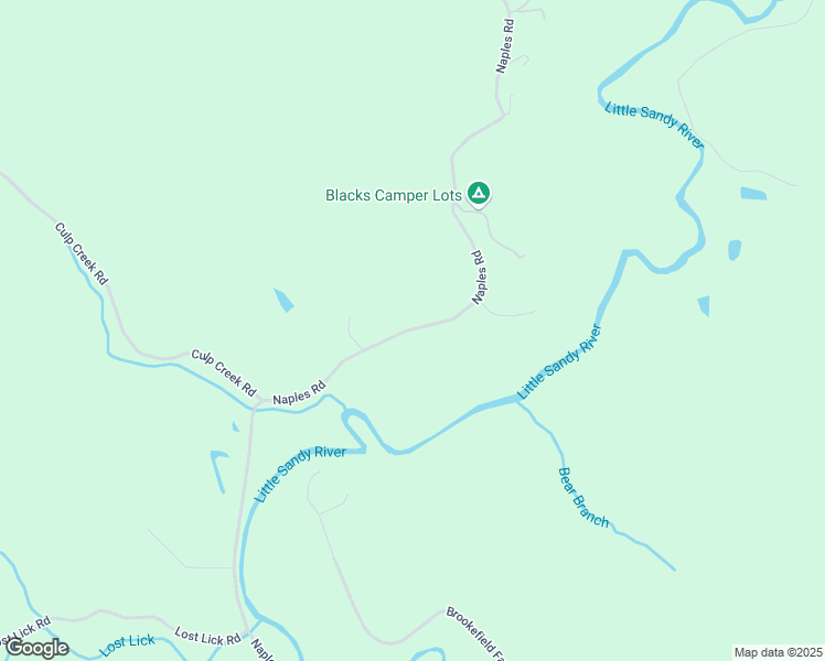 map of restaurants, bars, coffee shops, grocery stores, and more near Naples Rd in Greenup