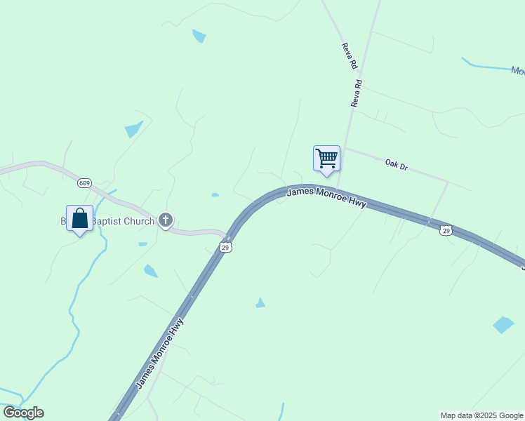 map of restaurants, bars, coffee shops, grocery stores, and more near 6658 U.S. 29 in Culpeper