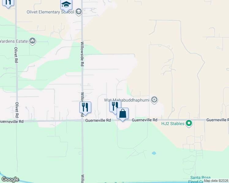 map of restaurants, bars, coffee shops, grocery stores, and more near 1456 Jahn Drive in Santa Rosa