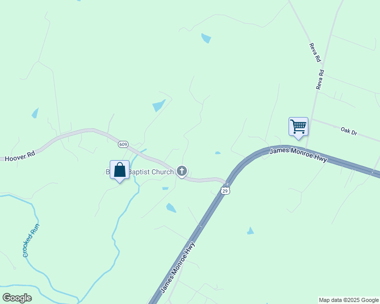 map of restaurants, bars, coffee shops, grocery stores, and more near 18065 Chris Crossing in Reva
