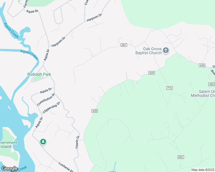 map of restaurants, bars, coffee shops, grocery stores, and more near 570 Decatur Road in Stafford