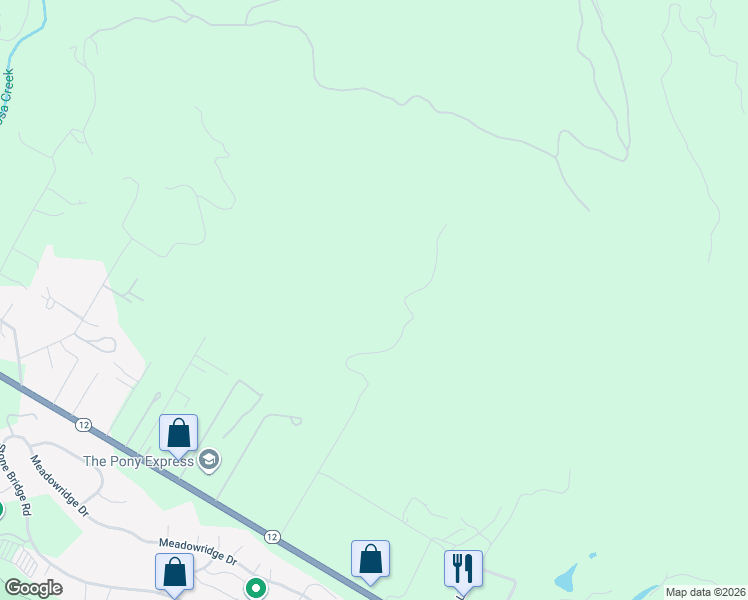 map of restaurants, bars, coffee shops, grocery stores, and more near 6497 California 12 in Santa Rosa
