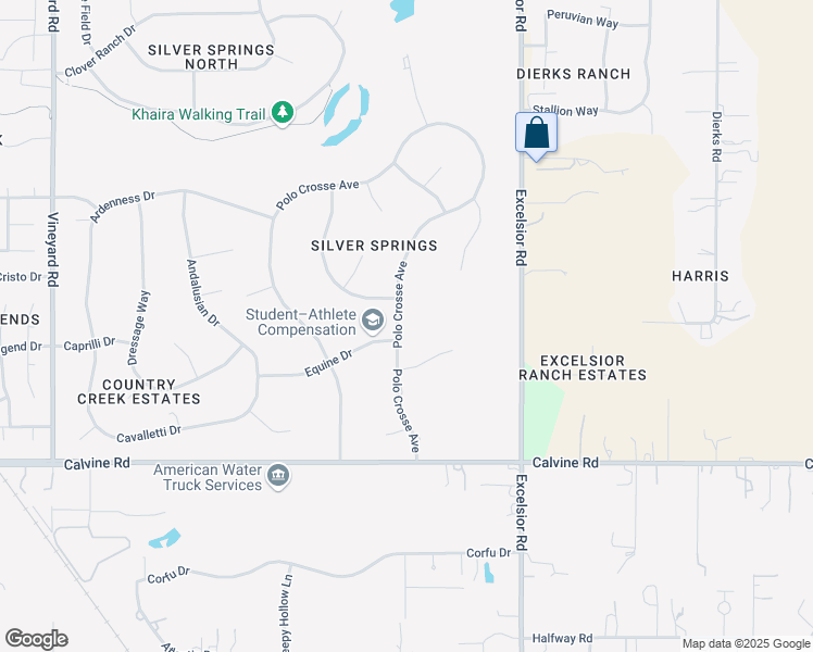 map of restaurants, bars, coffee shops, grocery stores, and more near 7724 Polo Crosse Avenue in Sacramento