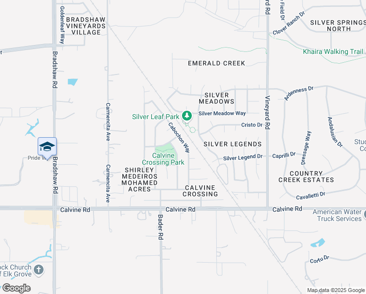 map of restaurants, bars, coffee shops, grocery stores, and more near 8293 Cabochon Way in Sacramento