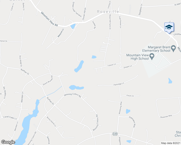 map of restaurants, bars, coffee shops, grocery stores, and more near 1 Tolson Lane in Stafford