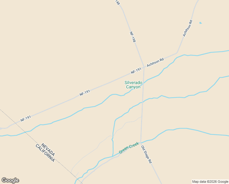 map of restaurants, bars, coffee shops, grocery stores, and more near National Forest Development Road 191 in Lyon County