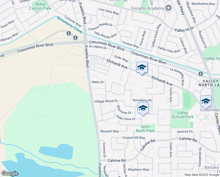 map of restaurants, bars, coffee shops, grocery stores, and more near 62 Milpitas Circle in Sacramento