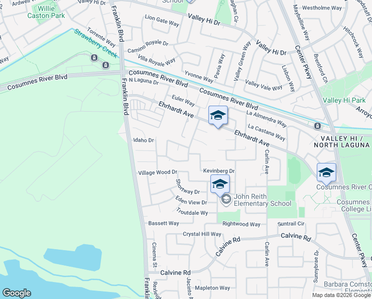 map of restaurants, bars, coffee shops, grocery stores, and more near 5 Malino Court in Sacramento